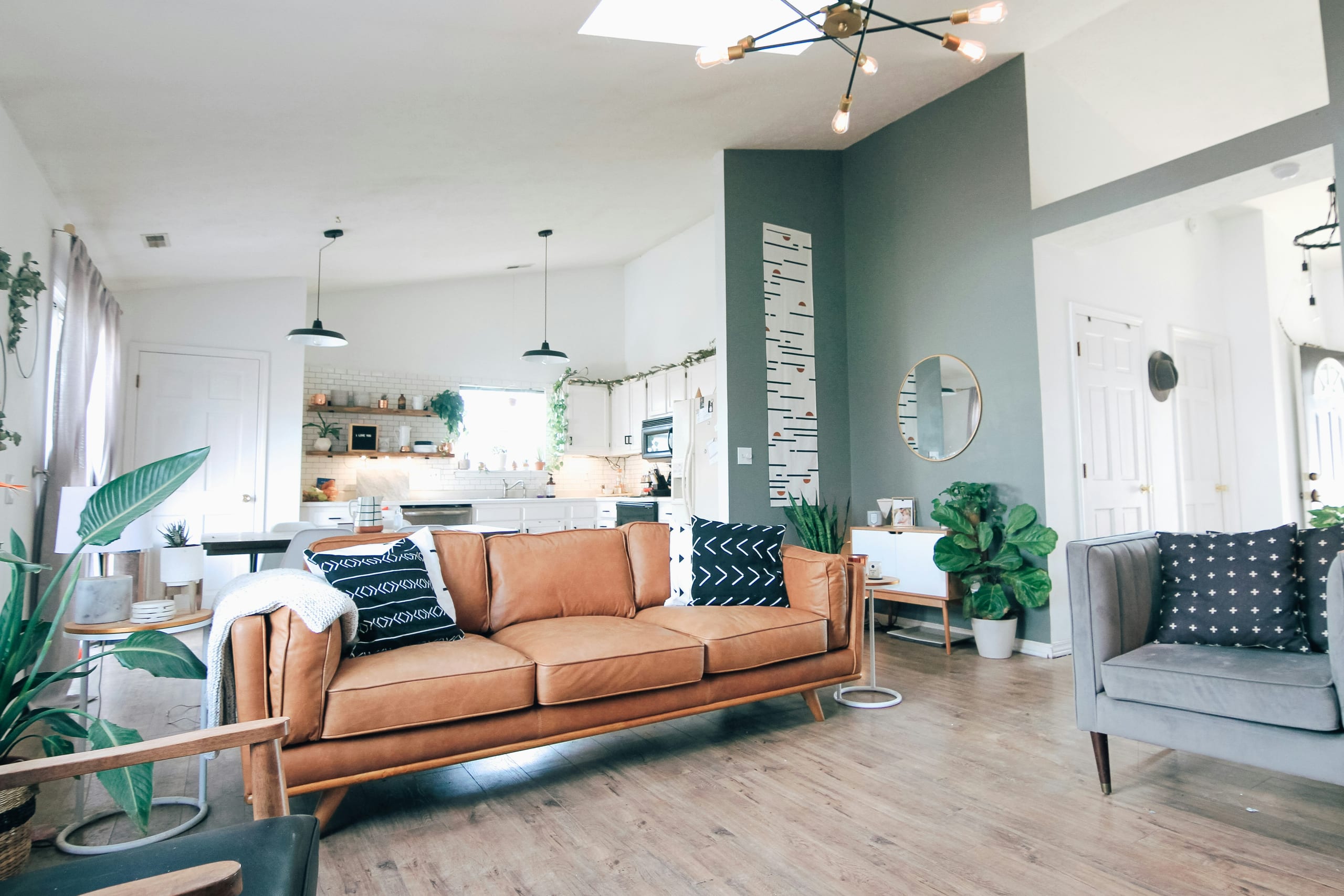 An open-plan living area after a Bravo Cleaning visit